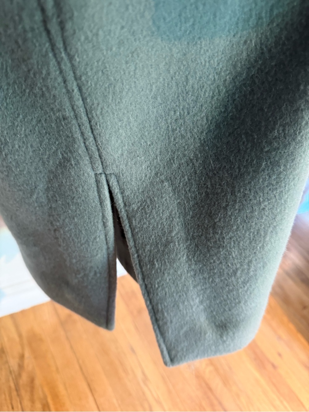 Frankie Shop Blue Gray Wool Utility Styled Coat - Picture 9 of 11